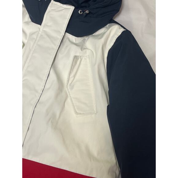 TOMMY HILFIGER Red & Blue Coat Size L NEW - Picture 13 of 14